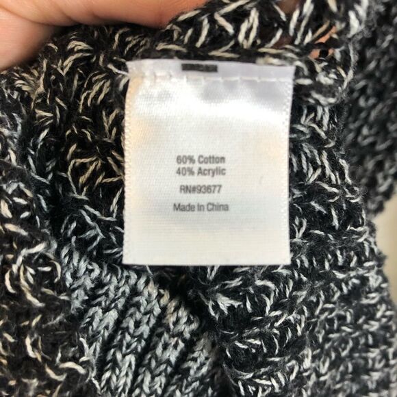 a.n.a.‎ Black and White Cotton Blend Sweater Small - Picture 11 of 11
